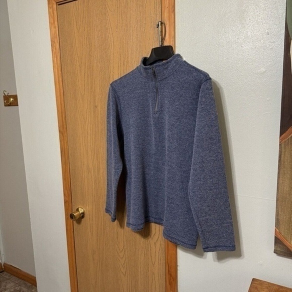 Gap XL Blue Long Sleeve 1/4 Zip Pullover Sweater - EUC